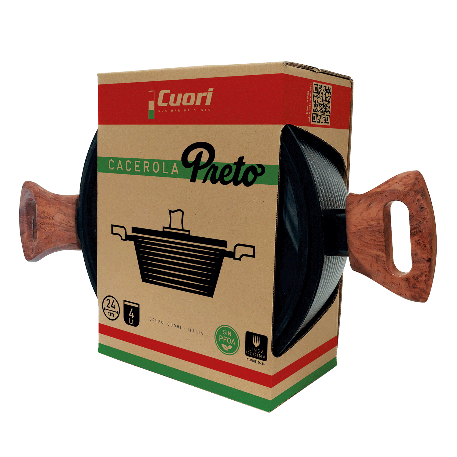 CACEROLA 24CM «PRETO» - Imagen 4