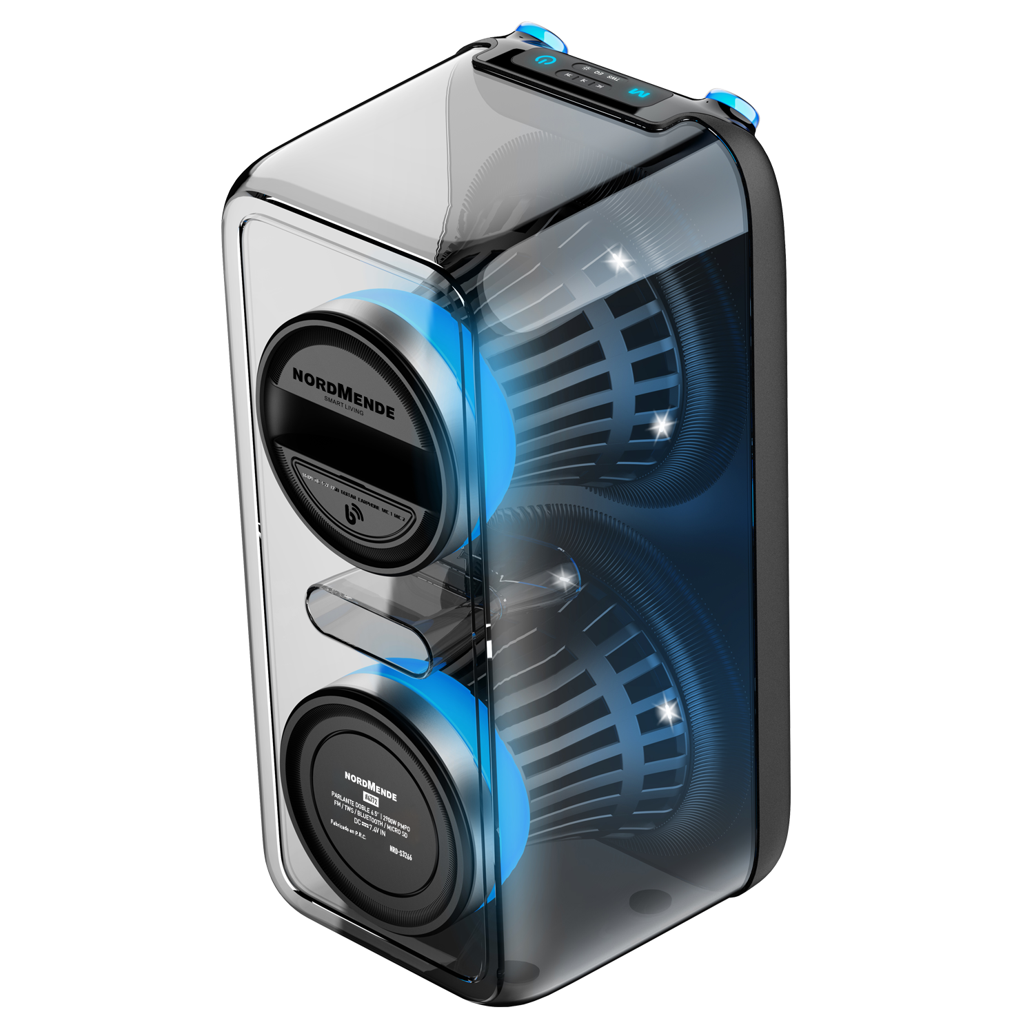 PARLANTE DOBLE 6.5″ 2900W (PMPO) NRD-S3266 NORDMENDE - Imagen 6